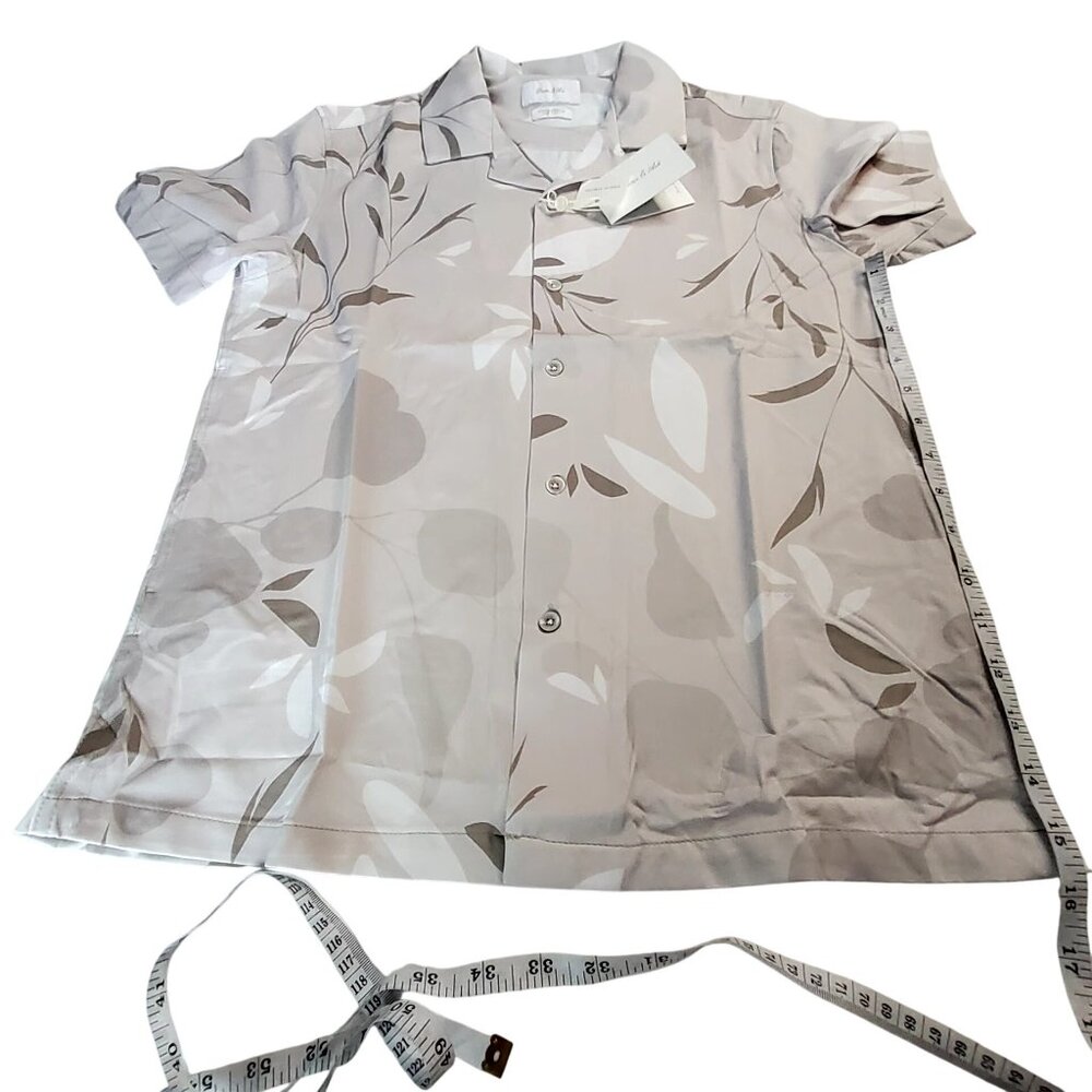 Porter & Ash mens Short Sleeve Kinetic Stretch Button-Up Blouse Size S - Picture 8 of 14